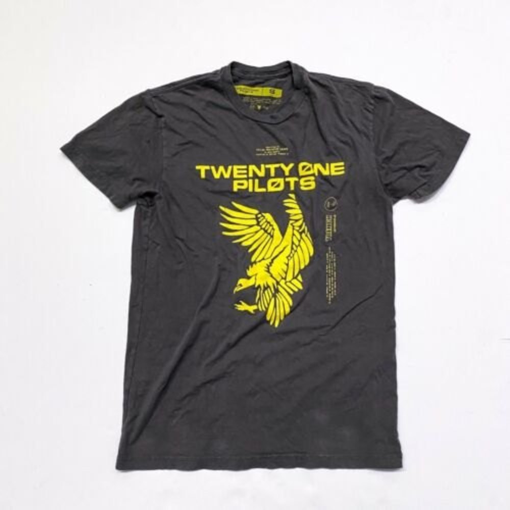 Twenty One Pilots Band T-Shirt Vulture Bird Trench Shirt Small S Rock Pop Music